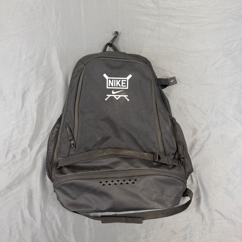 Nike Baseball Vapor Select Backpack Black Ventilated Shoe Compartment Bag